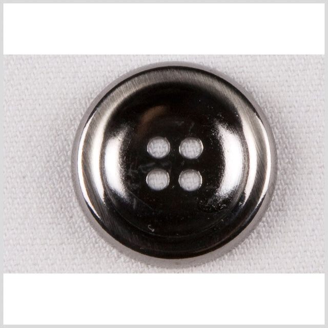 Metal 4-Hole Button - 36L/23mm - Shiny Gunmetal