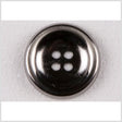 Metal 4-Hole Button - 40L/25.5mm - Shiny Gunmetal