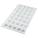 Silikomart "Micro Dome 5" Small Dome Silicone Mold, 0.17 oz. (5 ml)