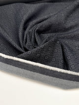 Cotton Denim Geometric Blue