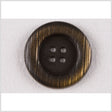 Metal 4-Hole Button - 24L/15mm - Brass Rolled Rim with Engraved Lines