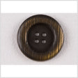 Metal 4-Hole Button - 36L/23mm - Brass Rolled Rim with Engraved Lines
