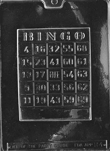Bingo Card Chocolate Mold - LPM004