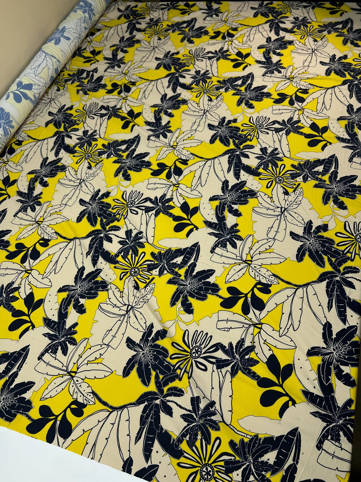 Polyamide Elastane Knit Printed Yellow Beige