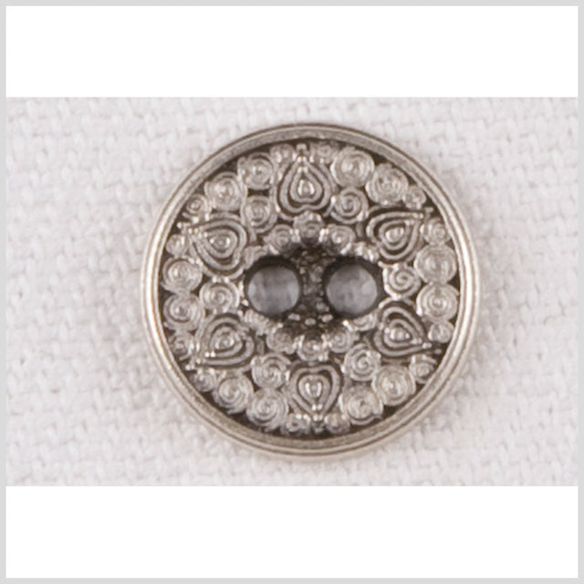 Silver Metal Coat Button - 20L/12.5mm