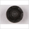 Metal Shank Back Button - 24L/15mm - Gunmetal Rope Rings and Waves