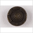 Metal Shank Back Button - 36L/23mm - Antique Brass Rope Rings and Waves