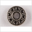 Silver Decorative Metal Shank-Back Coat Button - 36L/23mm