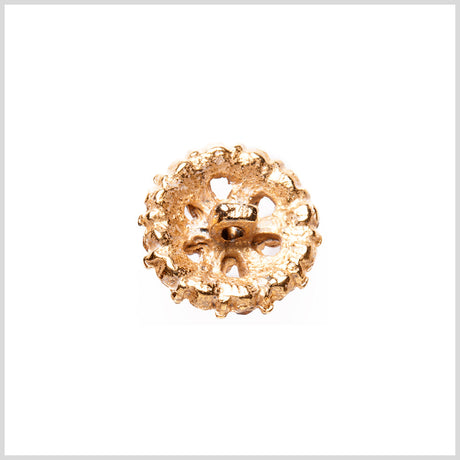 Gold/Purple Rhinestoned Metal Shank Back Button - 22L/14mm