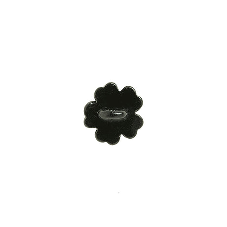 Black on Black Rhinestoned Metal Shank Back Button - 18L/11.5mm