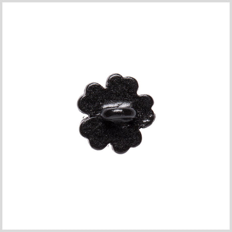 Black on Black Rhinestoned Metal Shank Back Button - 18L/11.5mm