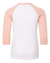 Bella + Canvas® Youth Three Quarter Sleeve Baseball Tee - 3200Y