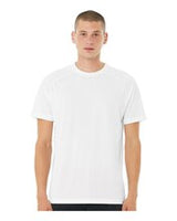 BELLA + CANVAS® Crewneck Short Sleeve Heather CVC Raglan Tee