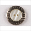 Silver Metal Coat Button - 44L/28mm
