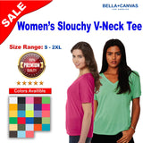 BELLA + CANVAS® Women’s Slouchy Short Sleeve V-Neck Tee