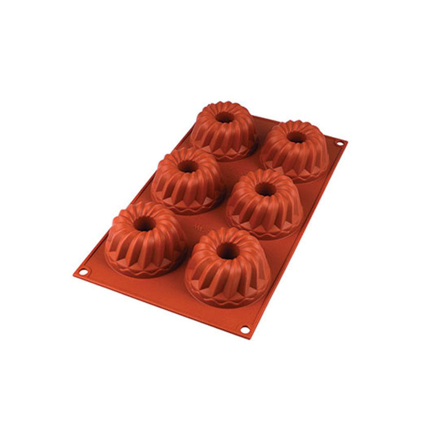 Silikomart Flexible Silicone Baking Mold, Mini Kugelhopf 100ml (3.38 oz)