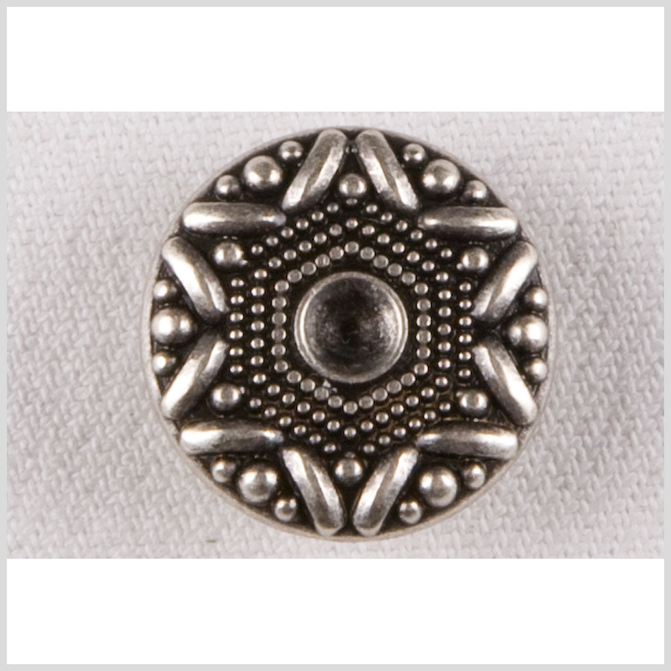 Silver Metal Coat Button - 32L/20mm