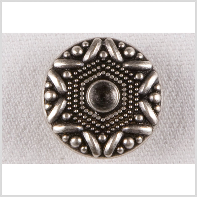 Silver Metal Coat Button - 32L/20mm