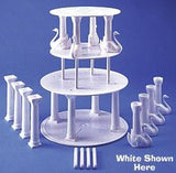 Bush Style - 4-1/2" Swan Pillars Only- Color: White Pack: 36 pcs
