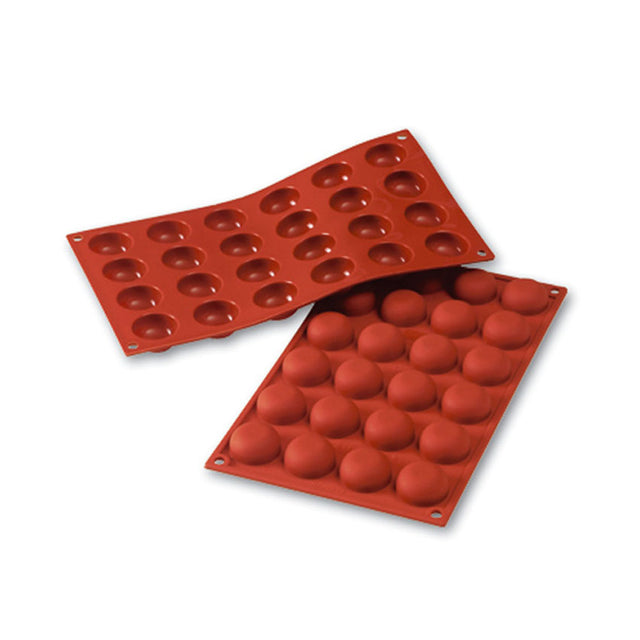 Silikomart SF009 Pomponette Silicone Baking Mold, .61 Oz, 24 Cavities