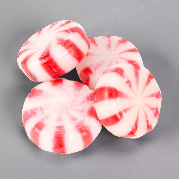 Customizable Red Peppermint Starlites with Clear Wrapper - 1,000/Case