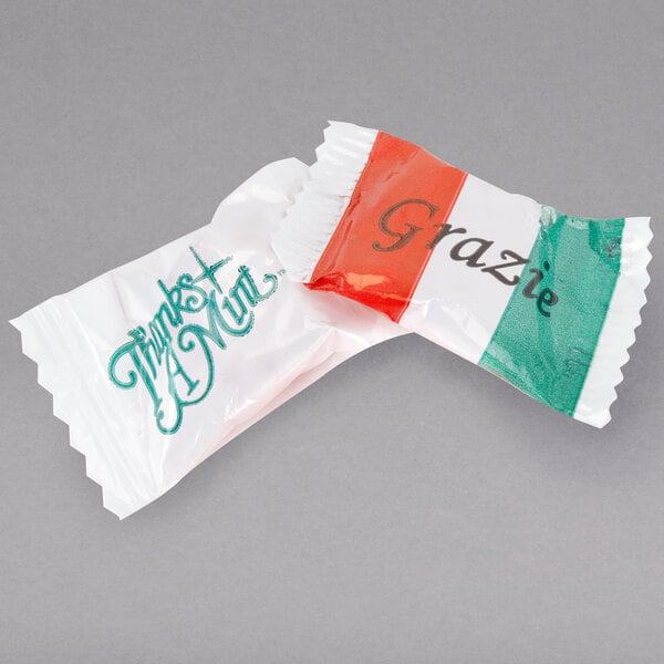Customizable Red Peppermint Starlites with Clear Wrapper - 1,000/Case