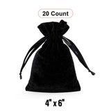 Velvet Gift Bags 4" x 6" Soft and Compact
