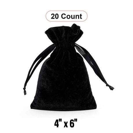 Velvet Gift Bags 4" x 6" Soft and Compact