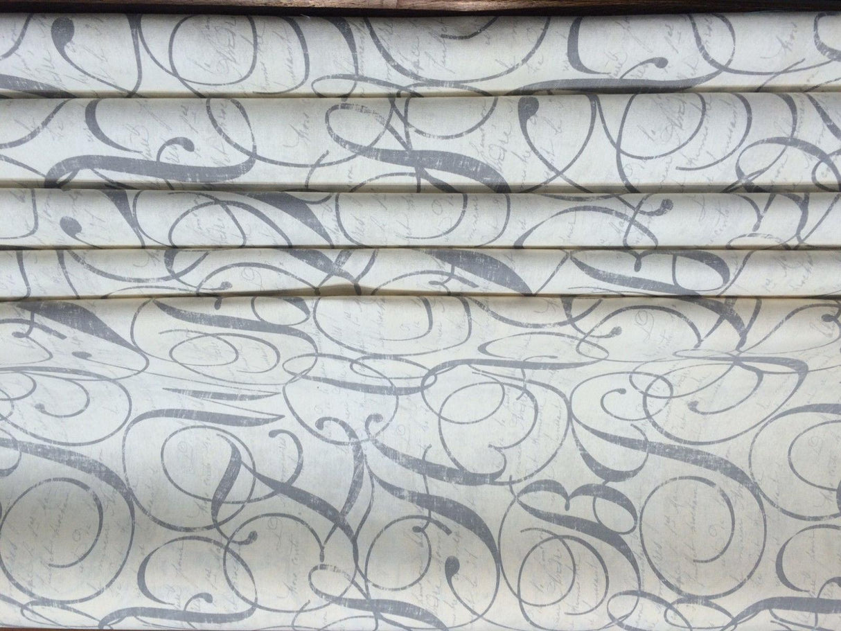 Home Essentials Cotton Fabric - Calligraphy Nickel, 45" Width (1 Yard)