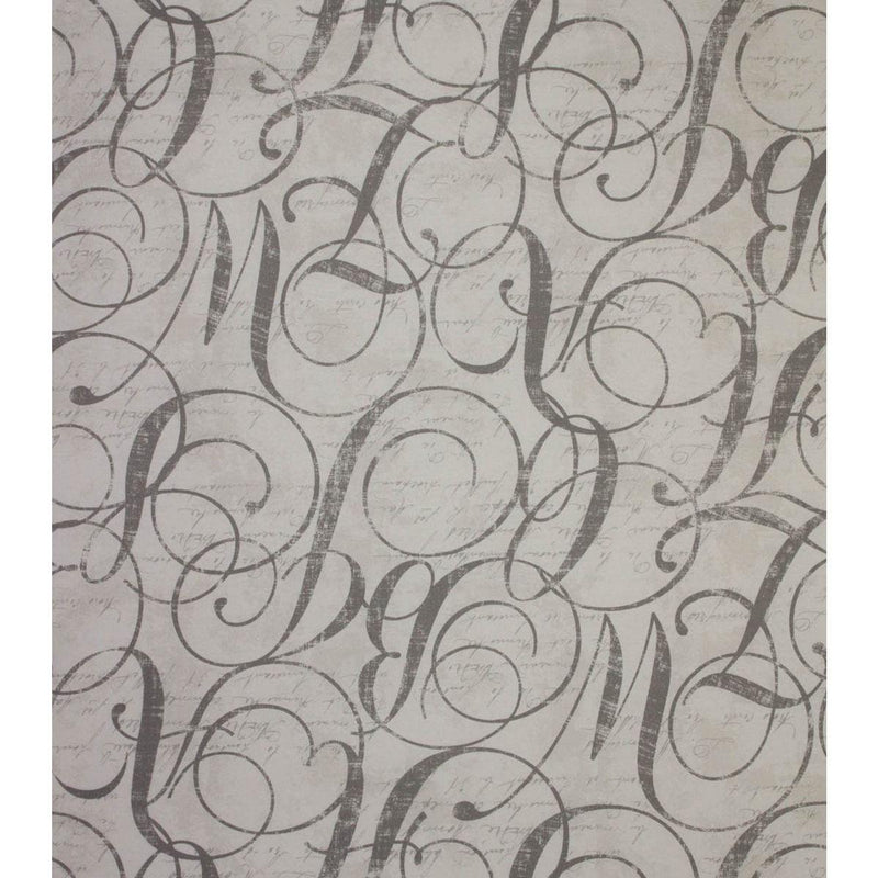 Home Essentials Cotton Fabric - Calligraphy Nickel, 45" Width (1 Yard)