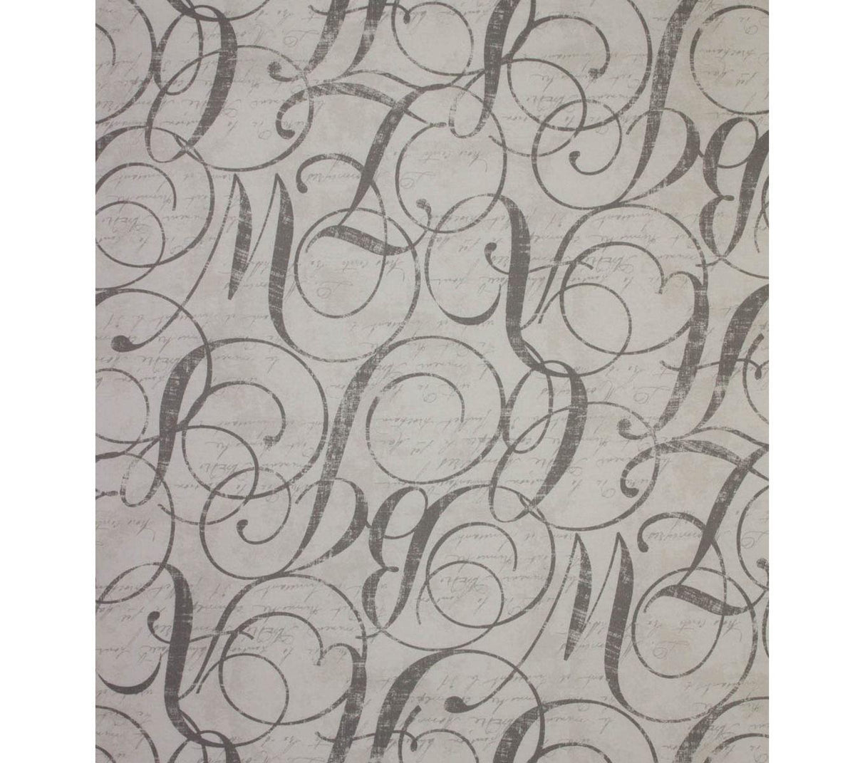 Home Essentials Cotton Fabric - Calligraphy Nickel, 45" Width (1 Yard)