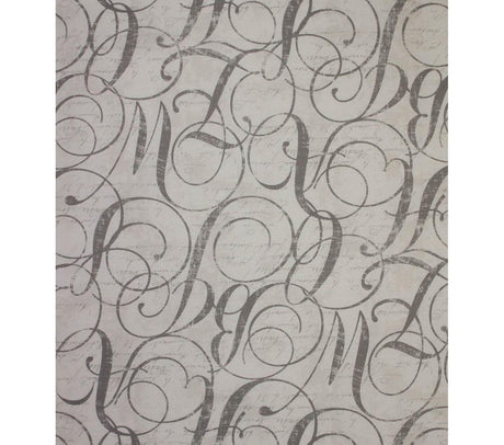 Home Essentials Cotton Fabric - Calligraphy Nickel, 45" Width (1 Yard)