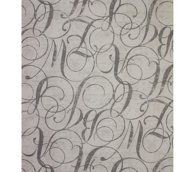 Home Essentials Cotton Fabric - Calligraphy Nickel, 45" Width (1 Yard)