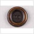 Metal 2-Hole Button - 40L/25.5mm - Copper Tire Rim with Groove
