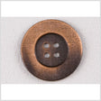Metal 4-Hole Button - 40L/25.5mm - Copper Grid Textured