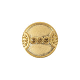 Gold Ornate Plastic Shank Back Button - 30L/19mm
