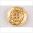 Metal 4-Hole Button - 40L/25.5mm - Gold Gathers Etched Rim