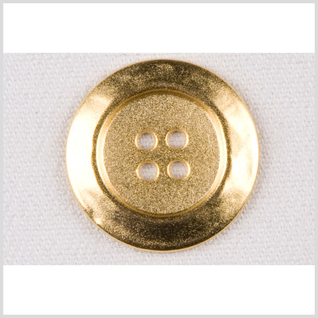 Metal 4-Hole Button - 40L/25.5mm - Gold Slight Texture