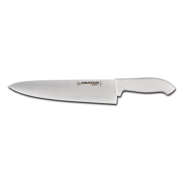 Dexter-Russell White Chef/Cook's Knife 10" Blade, Sofgrip Handle
