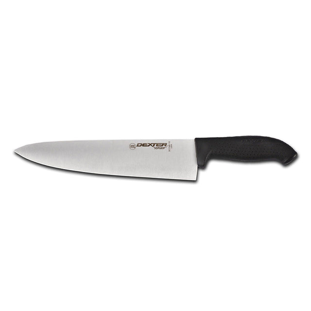 Dexter-Russell Black Chef/Cook's Knife 10" Blade, Sofgrip Handle