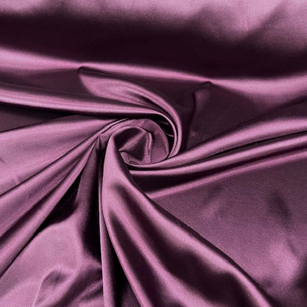 1 Yard Premium 250 GSM Bridal Stretch Satin Fabric Glossy Soft Material for Gowns 60 Inch Width 100% Polyester