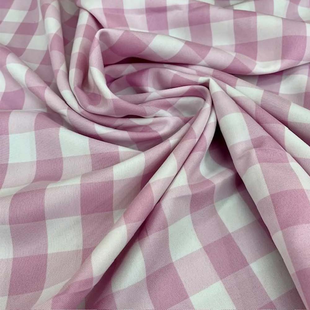 1 Yard 100% Polyester Checkered Gingham Fabric 60 Inch Width for Sewing Projects