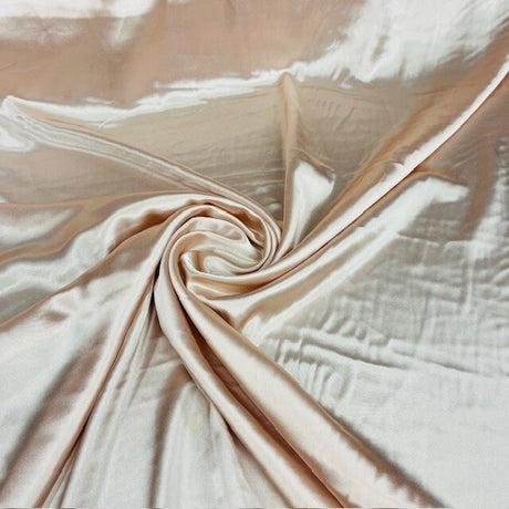 1 Yard 60” Stretch Charmeuse Satin Fabric – 195 GSM, Silky 2 Way Stretch for Bridal, Evening Dresses &amp; Event Décor (97% Polyester, 3% Spandex)