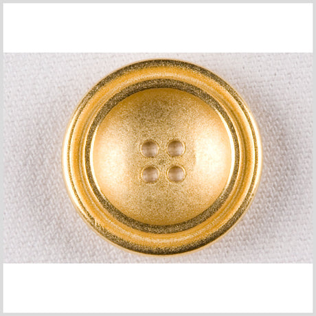 Metal 4-Hole Button - 40L/25.5mm - Gold Fancy Rim