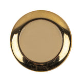 Metallic Gold and Ivory Plastic Shank Back Button - 48L/30.5mm