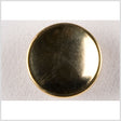 Metal Shank Back Button - 40L/25.5mm - Shiny Gold with Narrow Rim