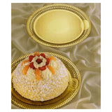 Novacart Gold Lace Round Cake Board, Inside 7-3/4" - Pack of 5
