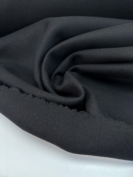 Wool Blend Tweed Black