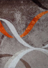 Vibrant Soft Plush Cozy Wavy Shag Area Rug Carpet Polyester Fabric - Modern Wavy Shag, Gray/Mocha, 5' X 7' / 7'6" X 10'3" (1 Unit)