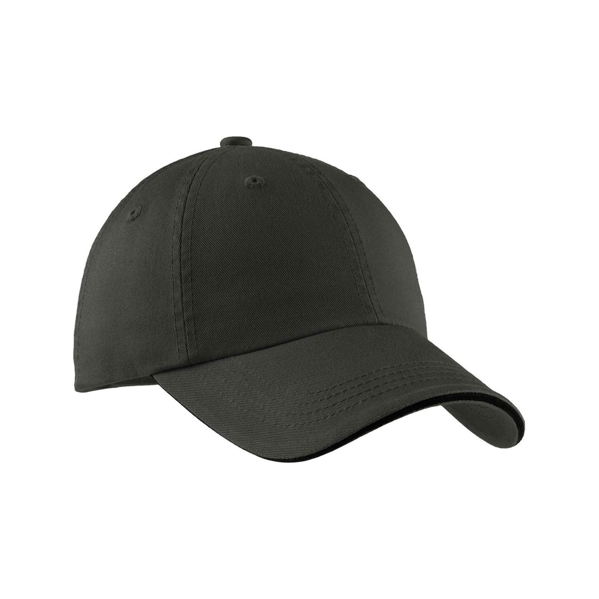 Sandwich Bill Cap with Striped Closure